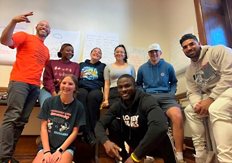 Inside-Out students at Chestnut Hill College