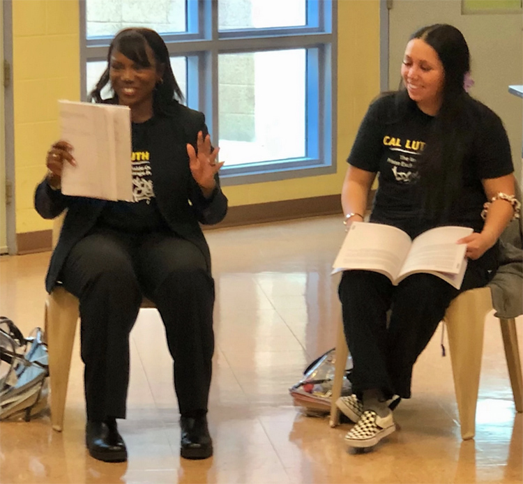 Professor Schannae L. Lucas and Inside-Out Class student